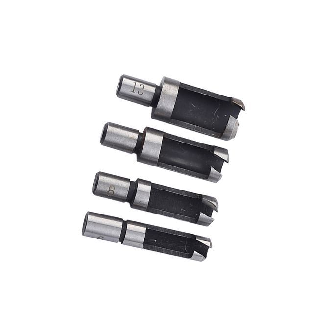 4 Pieces Carbon Steel Round Shank Wood Work Plug   Power