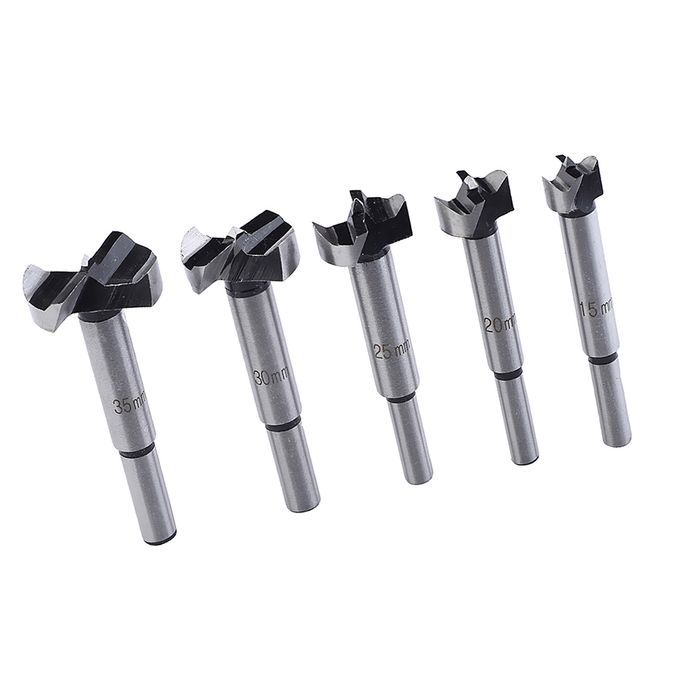 5Pcs HSS 15mm35mm Hinge Drill Bit Wood Hole  Boring Woodworking