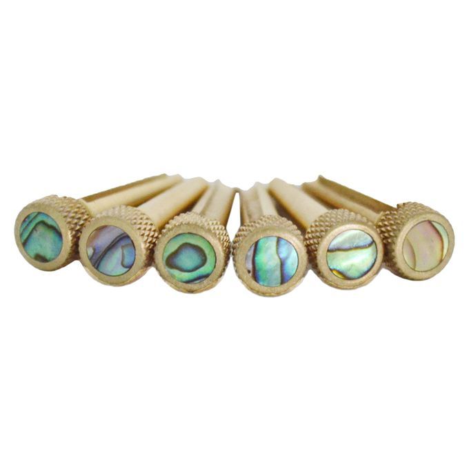 6pcs Olive Point Inlay Bridge Pins For Acoustic Guitar Replacement