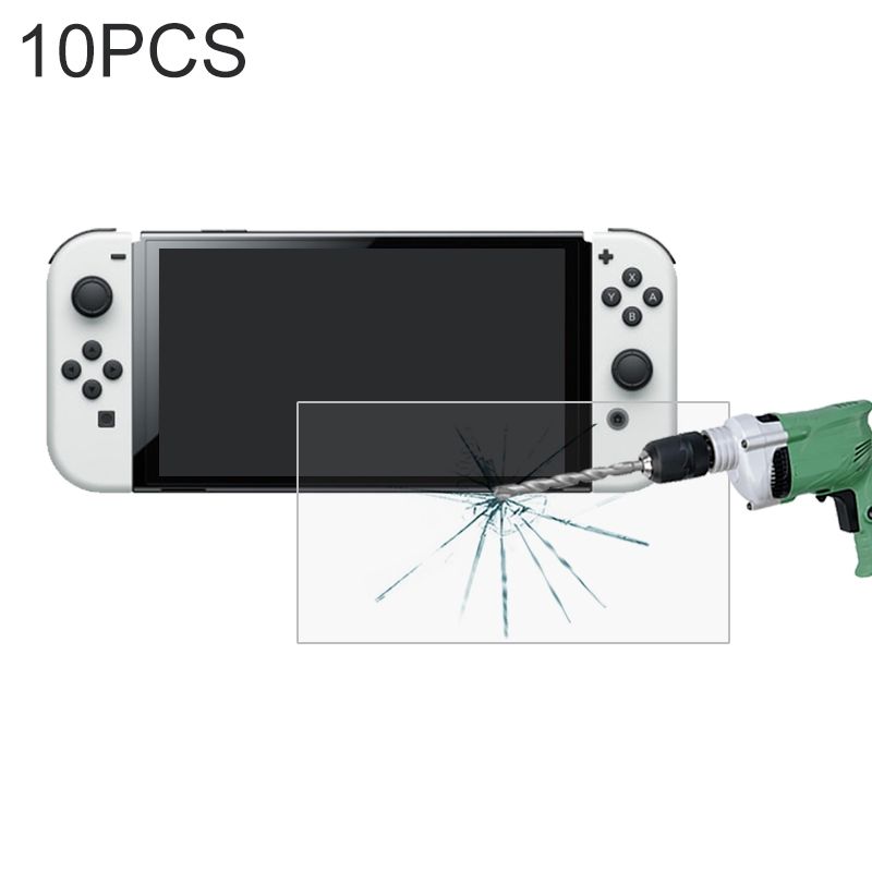 10 PCS Gl Film For Nintendo Switch OLED