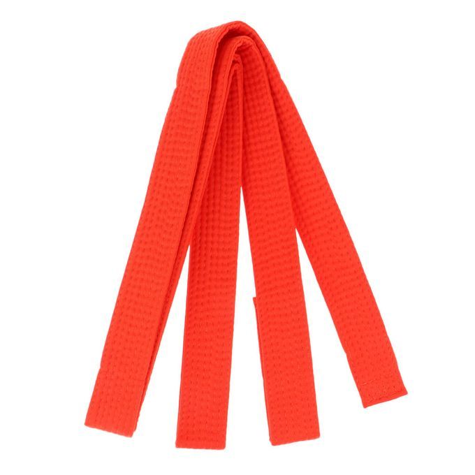 Comfortable Taekwondo Belt Karate Belt Judo Belt - Multicolor Orange