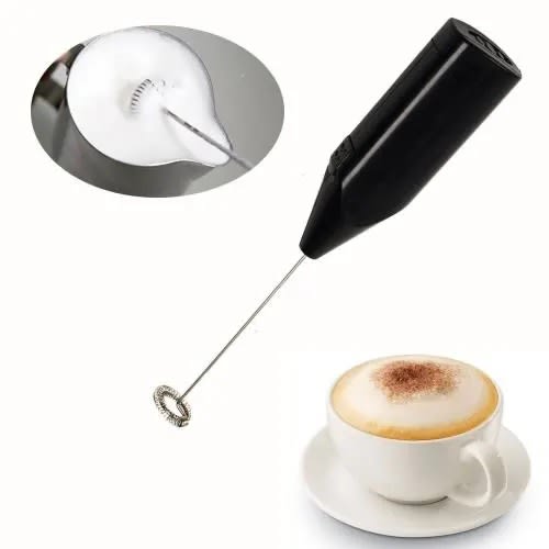 Battery Operated Handheld Frothier - Mixer And Whisker - Black