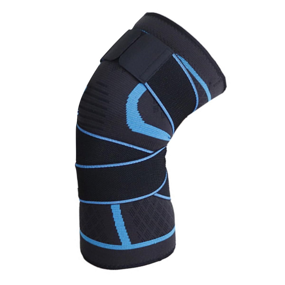 1 Set Sports Knee Compression Support Knee with Strap Blue