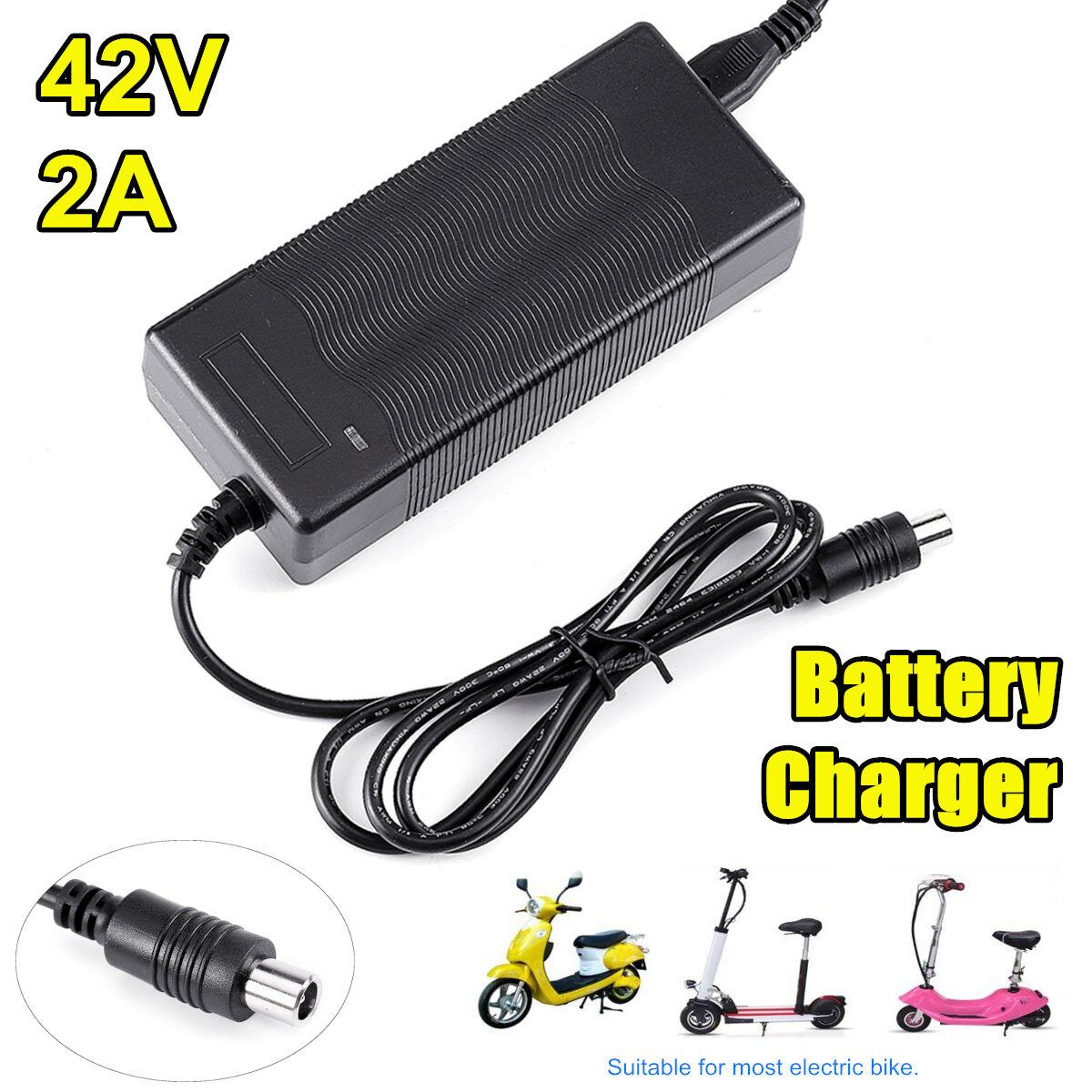 42V 2A Electric Bike Scooter Li- Charger Bicycle Balance Car Charging EU Plug