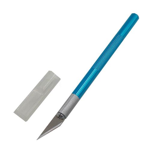 Non-slip Metal Scalpel Tool Precision Knife Carving Craft Knife + 5 Extra Blades