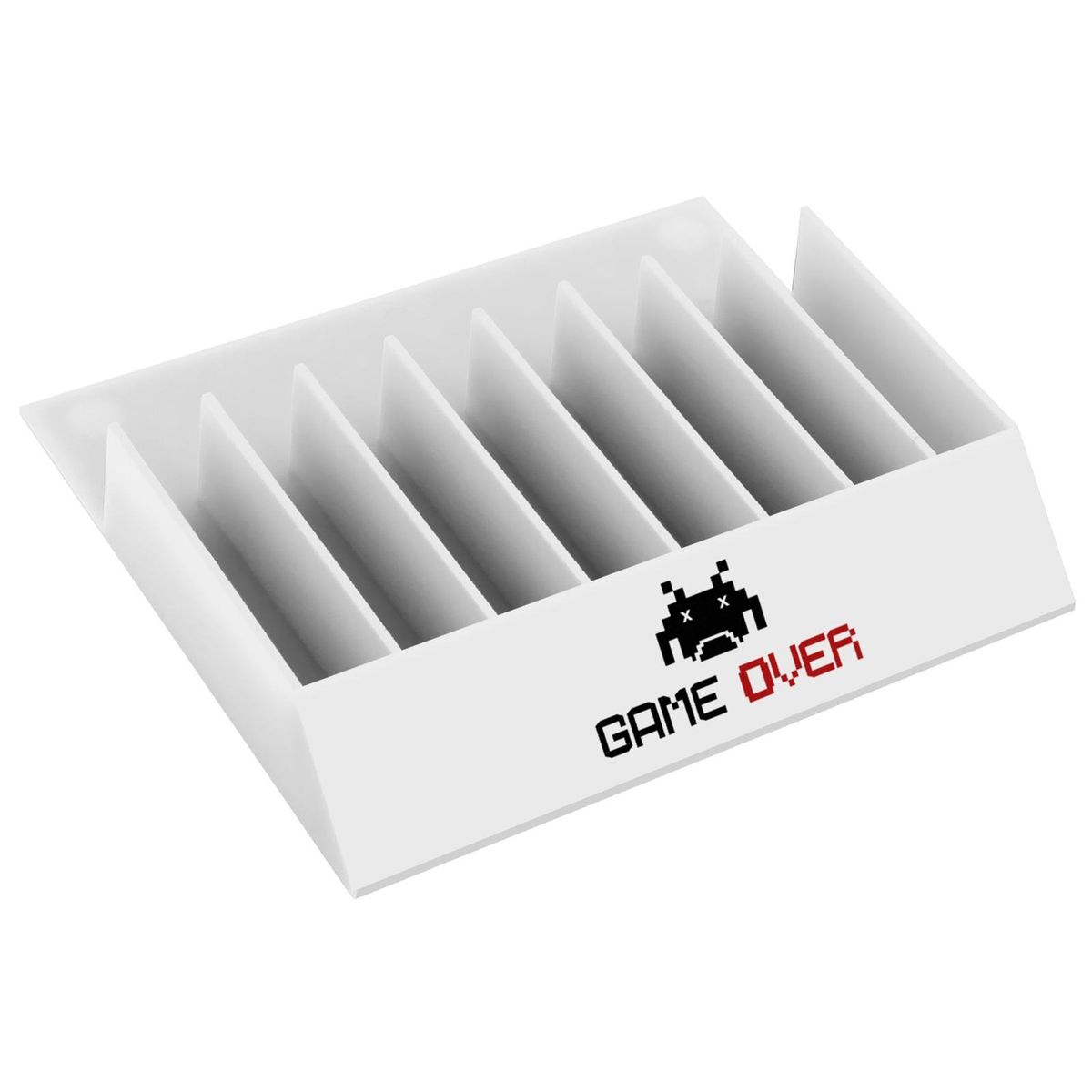 Personalized Game Display Stand Universal Game Disc Organizer for Ps5 White