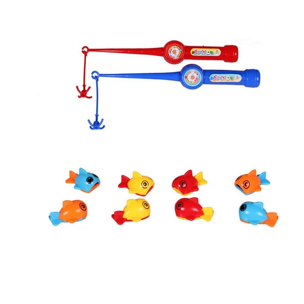 Baby Bath Time Fun Floating Fish Mini Fishing Set Bathtub Toys with Fishing Rods