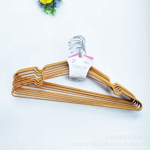 10pcs Plain Iron Clothe Hanger - Gold
