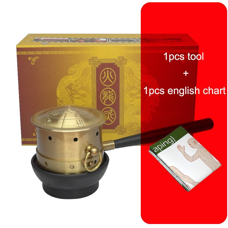 Roller Moxa Device Meridian Pure Copper Moxibustion Box Stick Chart Warm Body