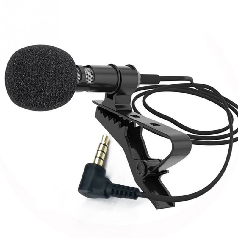 Microphone 3.5mm 3 In1 Portable Lapel Lavalier Condenser Mic