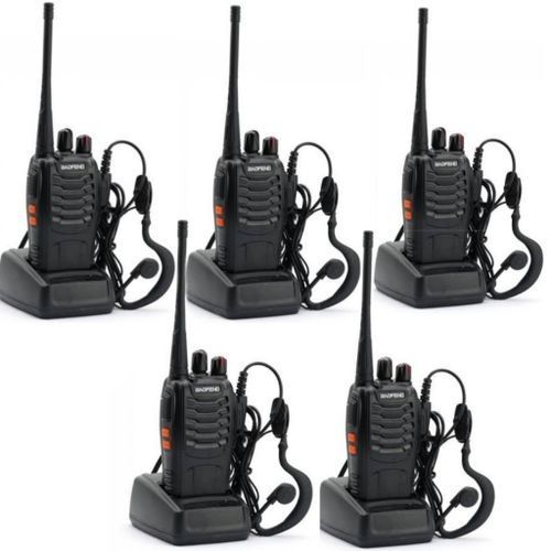5pcs-Baofeng-888s New Walkie Talkie With Earpiece