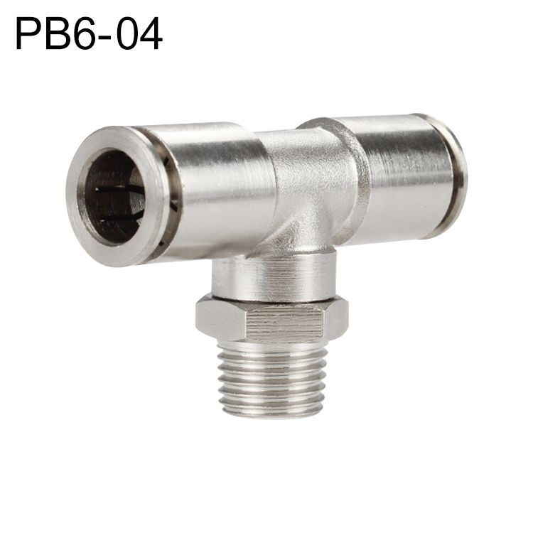 PB6-04 LAIZE Copper Tee Branch Pneumatic Connector