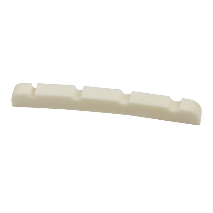 Beige Cattle Bone Guitar Bridge Top Nut For 4 String Electric Bass