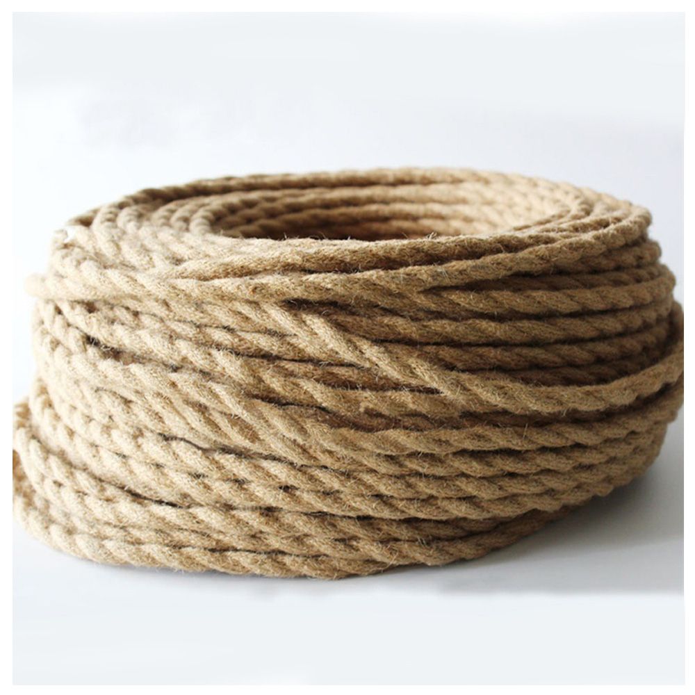 Electrical Wire Rope Cord Textile Light NEW Rope Wire Retro Twisted Vintage 2*0.75mm Hemp Cable Pendant Twisted Woven Braided