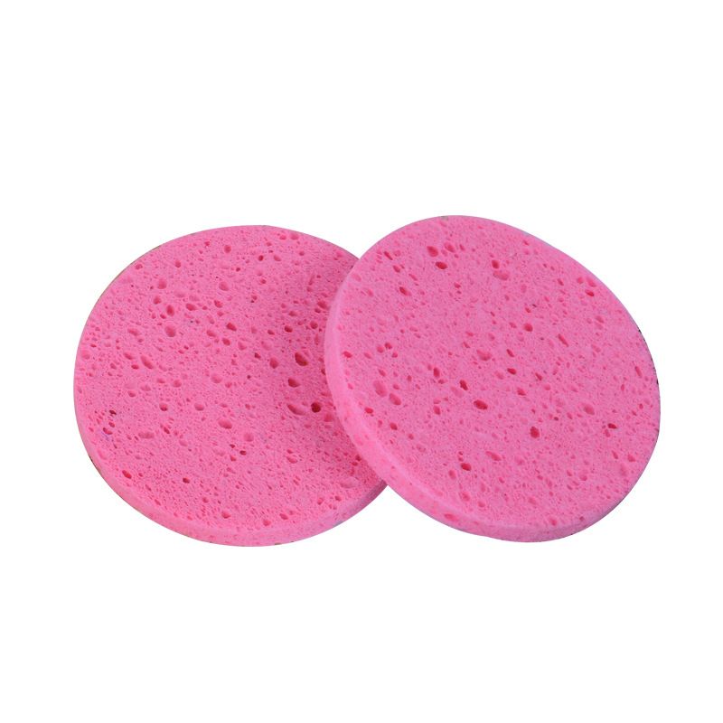 2/5/10/20 Pcs Face Round Makeup Remover Tool Natural Wood Pulp Sponge Cellulose Compress Cosmetic Puff Facial Washing Sponge ACU