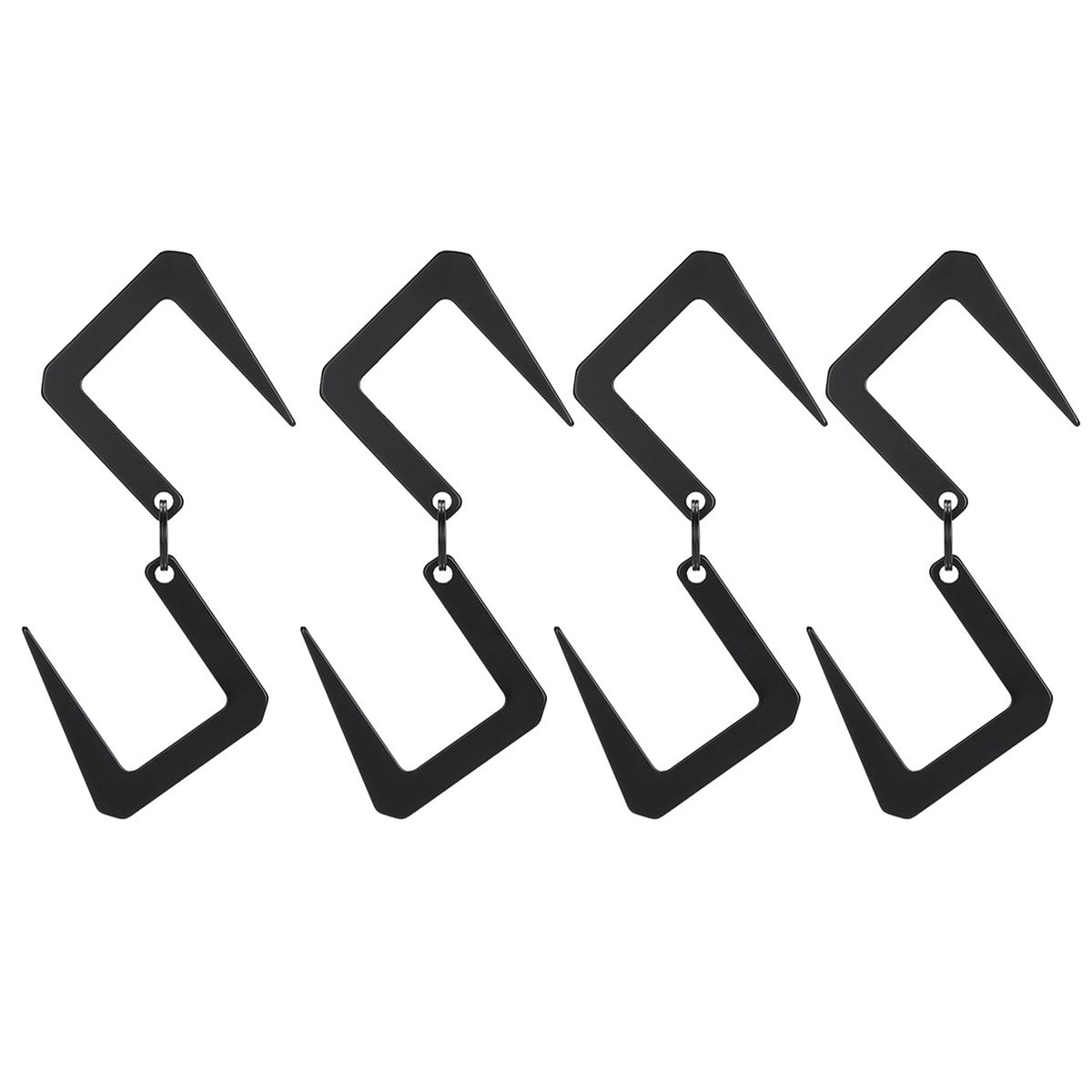4 PCS Outdoor Camping Two Way Storage Hook Stainless Steel