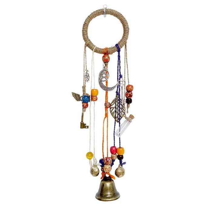 Witch Bell Wind Chime Weave Rope Blessing For Garden Door Handle Home