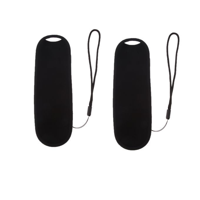 2PC Silicone Black Color Protective Cover For Sky Q TV Remote Control