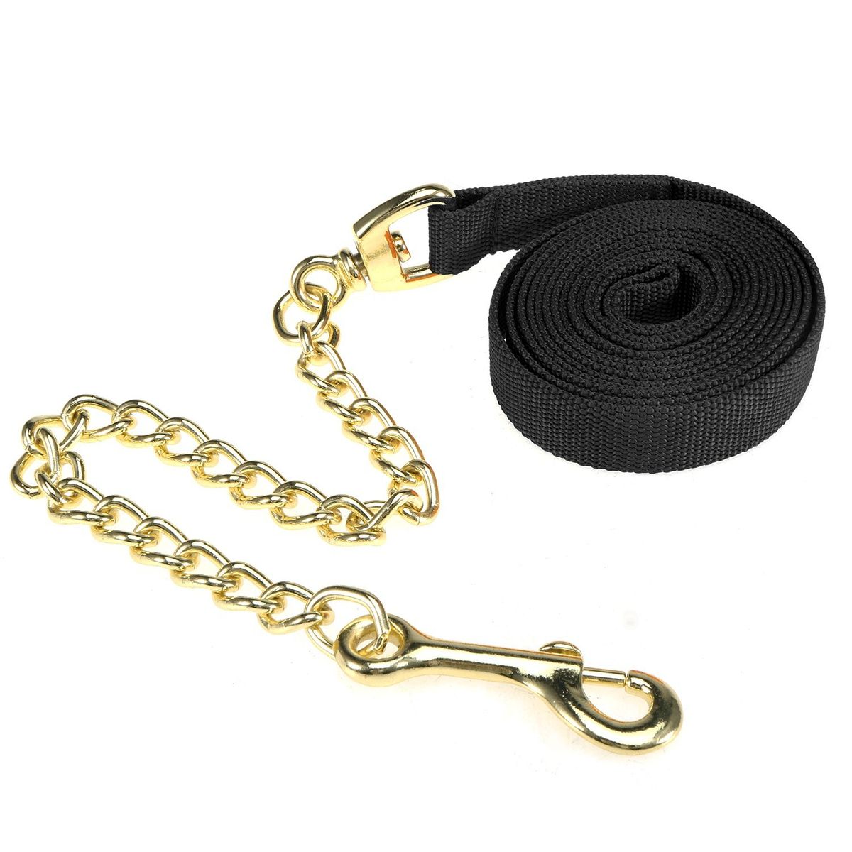 8.5ft Lunge Line Horse Leash Halter With Chain Pet Dog