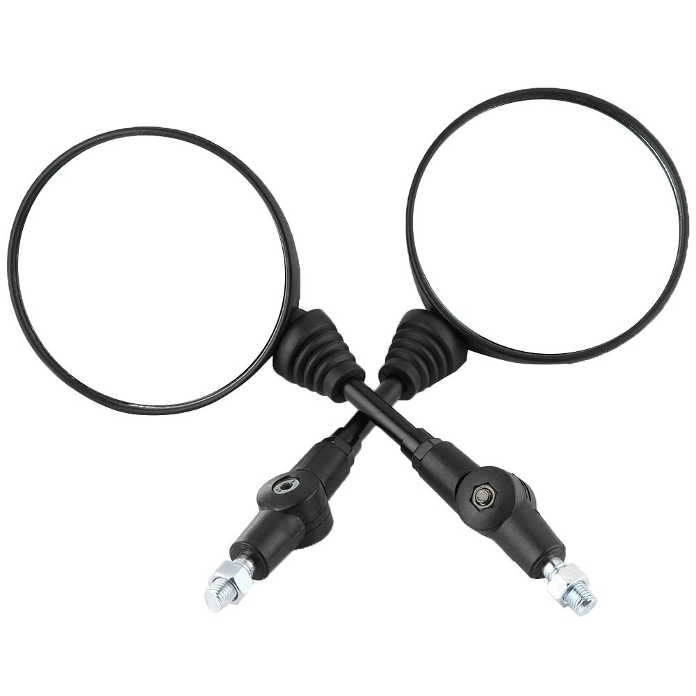 2Pcs Motorcycle Modified Folding Rearview Mirror Round Side