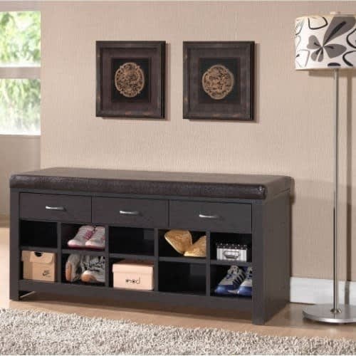 Contemporary Entryway Shoe Bench