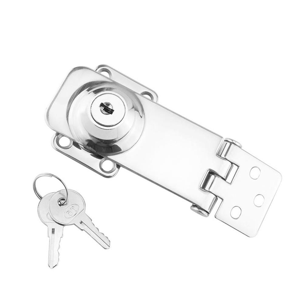 Marine Boat Stainless Steel Locking Hasp Safety Lock Hatch Cabinet Door Cabin Deck Locker Hatch Latch Yacht Accessories