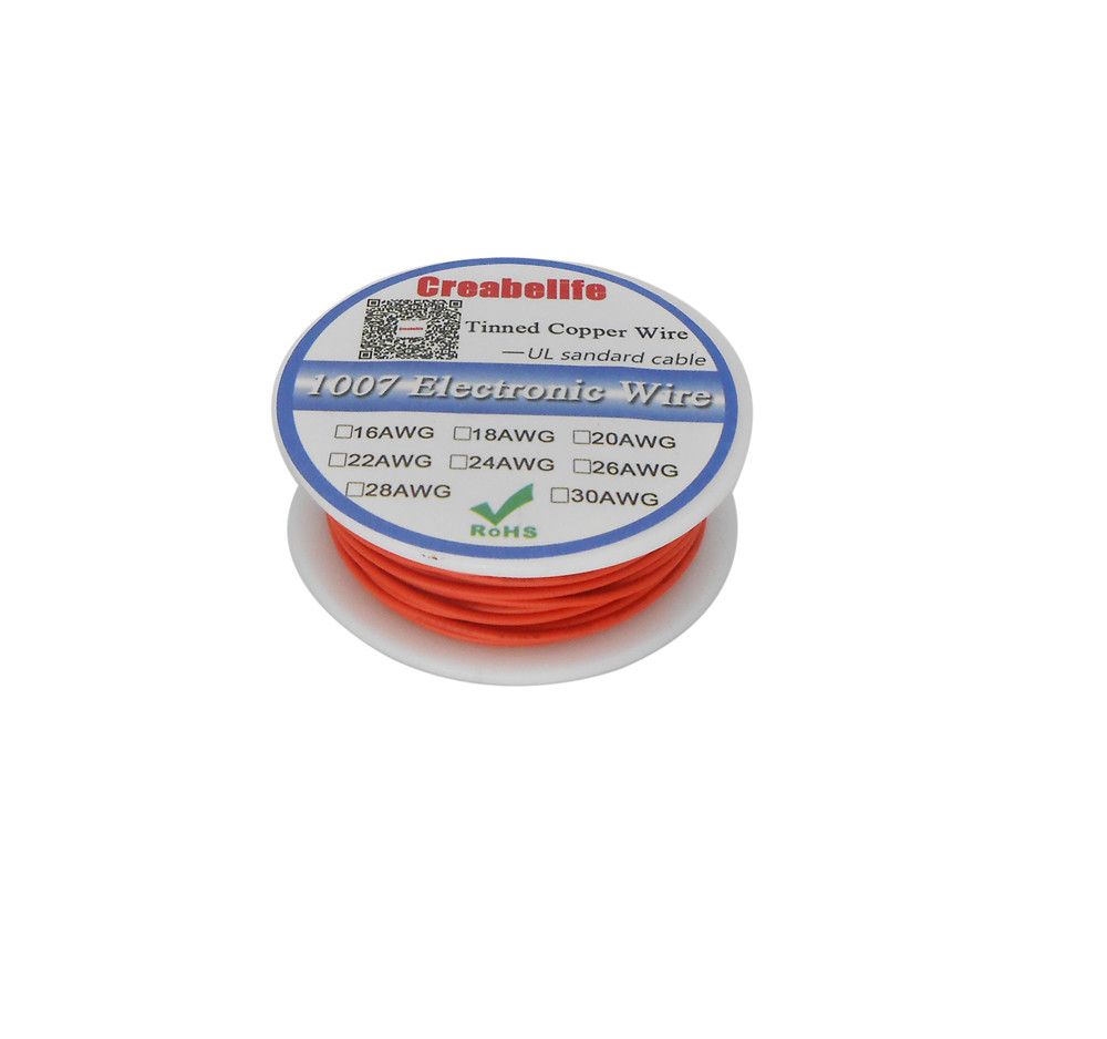 Colors Tinned Line 1007 28AWG Electrical Certification 10m 10 Wire UL RoHS Cable Cable Copper UL Insulated LED Wire PCB