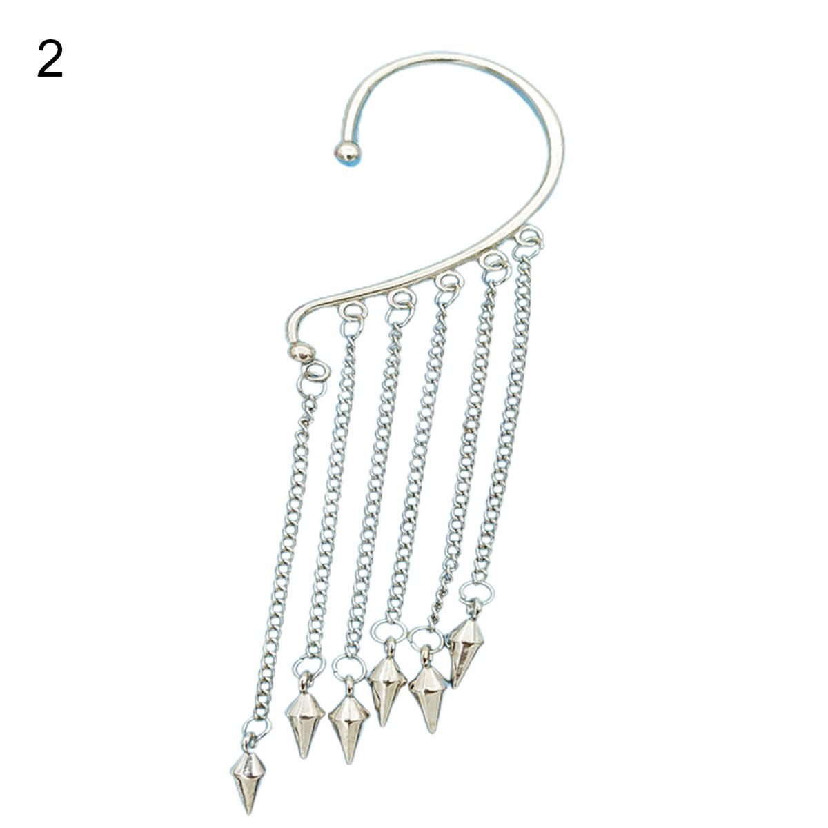 1Pc Ear Cuff Long Tassel Women All Match Pendant No Pierced-