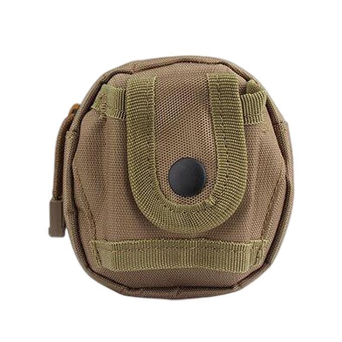 Outdoor Game Slingshot Bag Hunting Steel Balls Waist Package Khaki