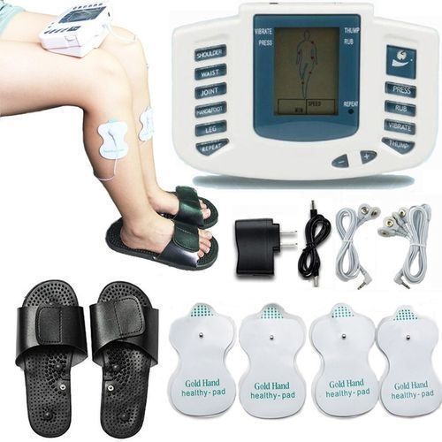 Digital Acupuncture Therapy Massager. Machine +Therapy Slippers For Pain Reliefs And Stroke