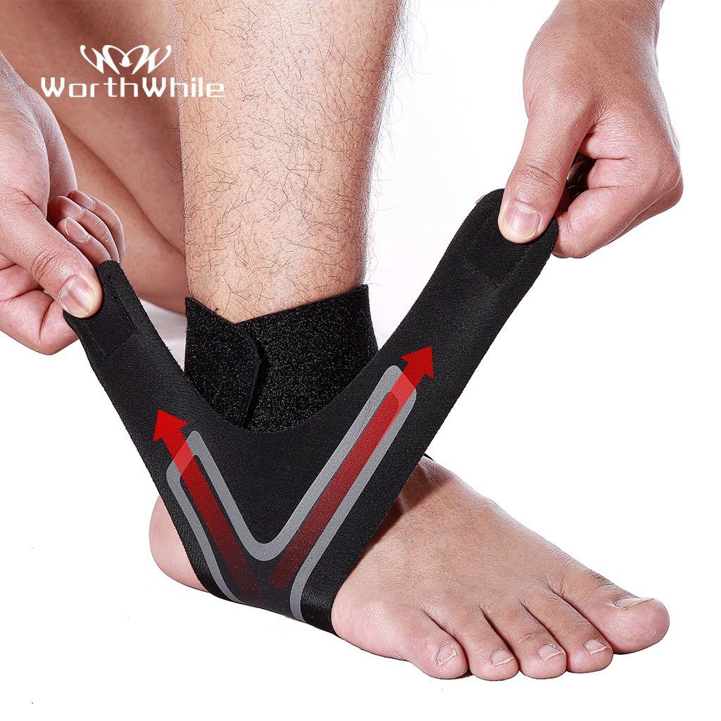 1 Pair Ankle Brace Gym Elastic Ankle Support Wraps