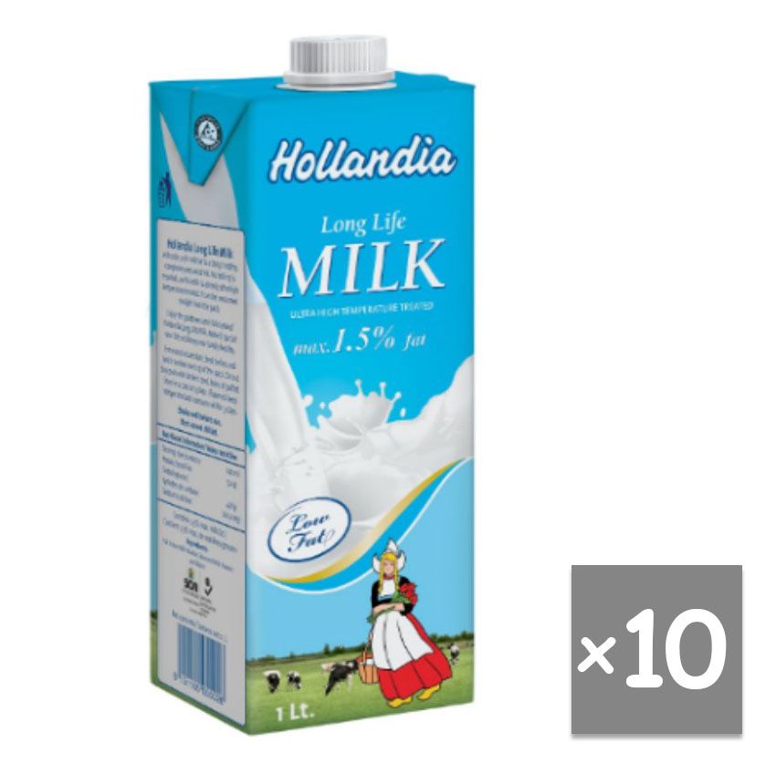 Hollandia UHT low fat Milk 1ltr x10