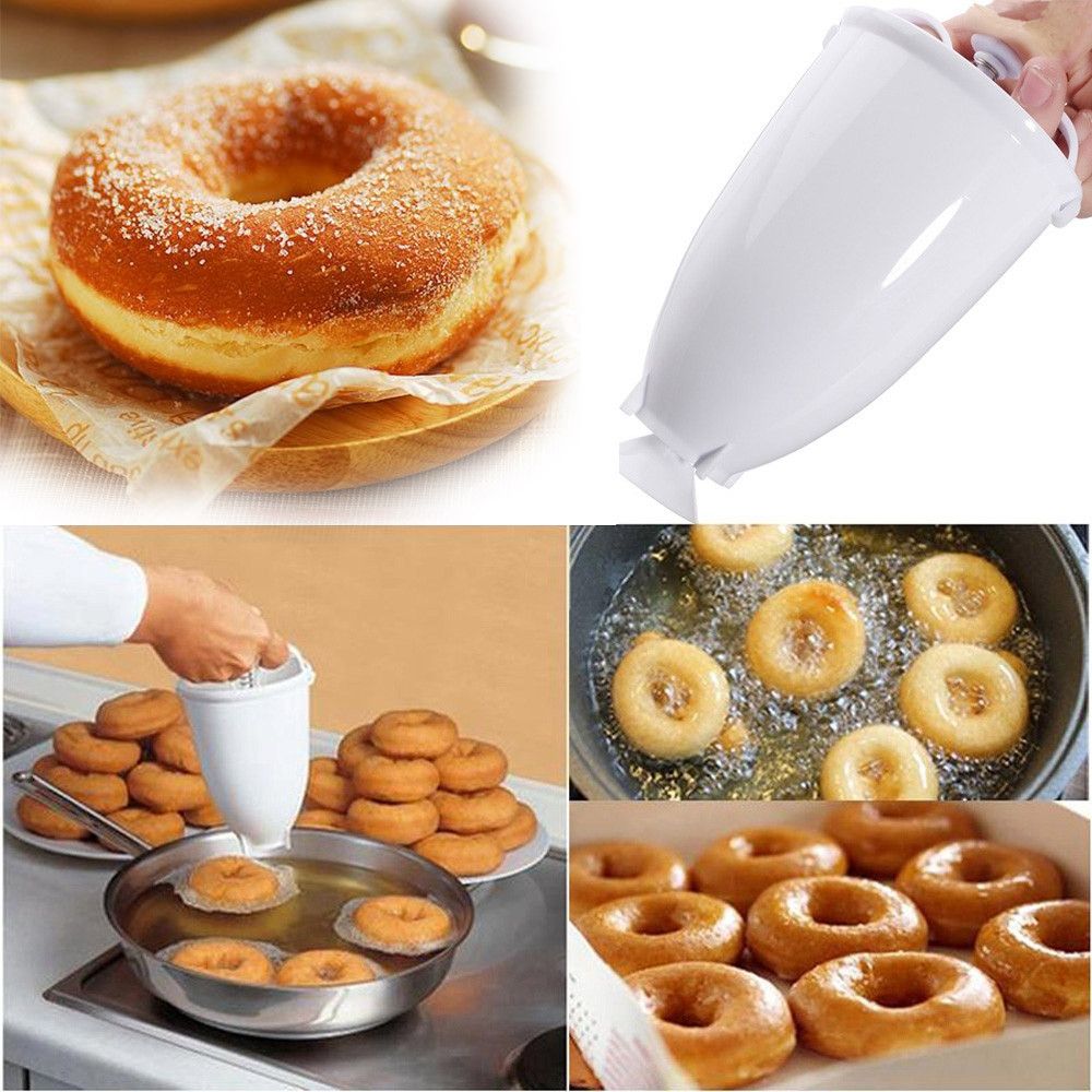 Plastic Doughnut Maker Machine Mold DIY Tool Kitchen Pastry Making Bake Ware