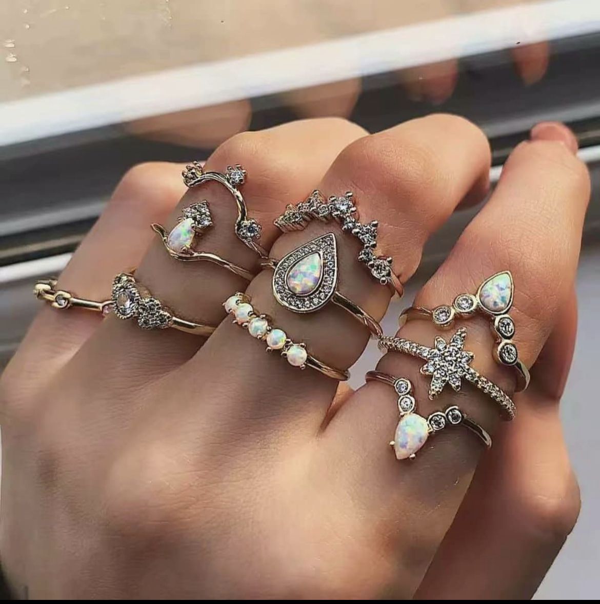 Unique Elegant Ringset - Gold