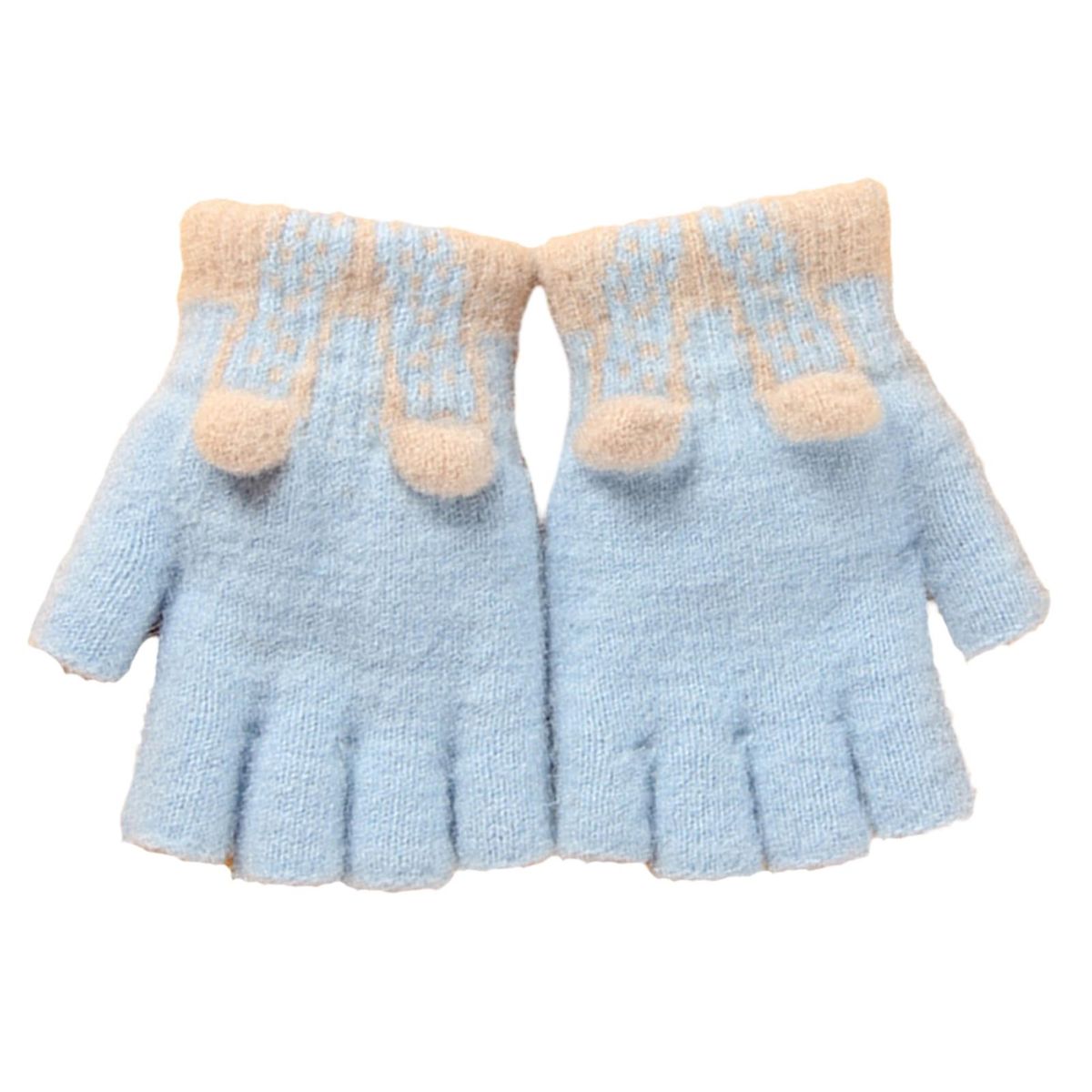 1 Pair Boys Cold Winter Unisex Kids Students Blue