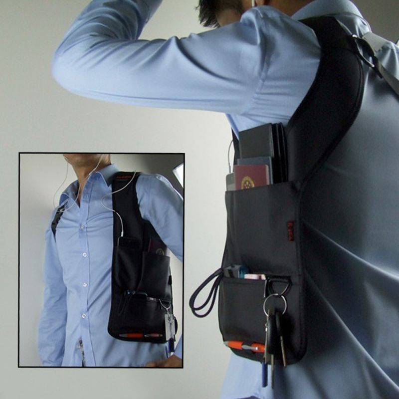 Shoulder Hidden Wallet Shoulder Travel Armpit Pocket Holster Anti-theft Pouch Tool Bag