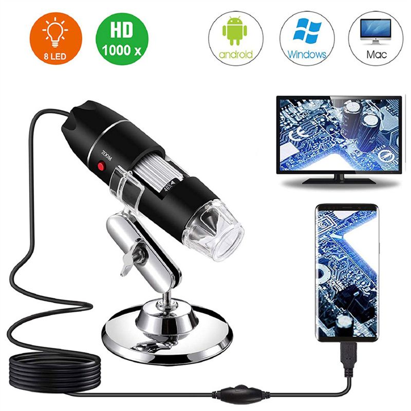 USB Microscope MicroUSB TYPE-C Converter 1000X