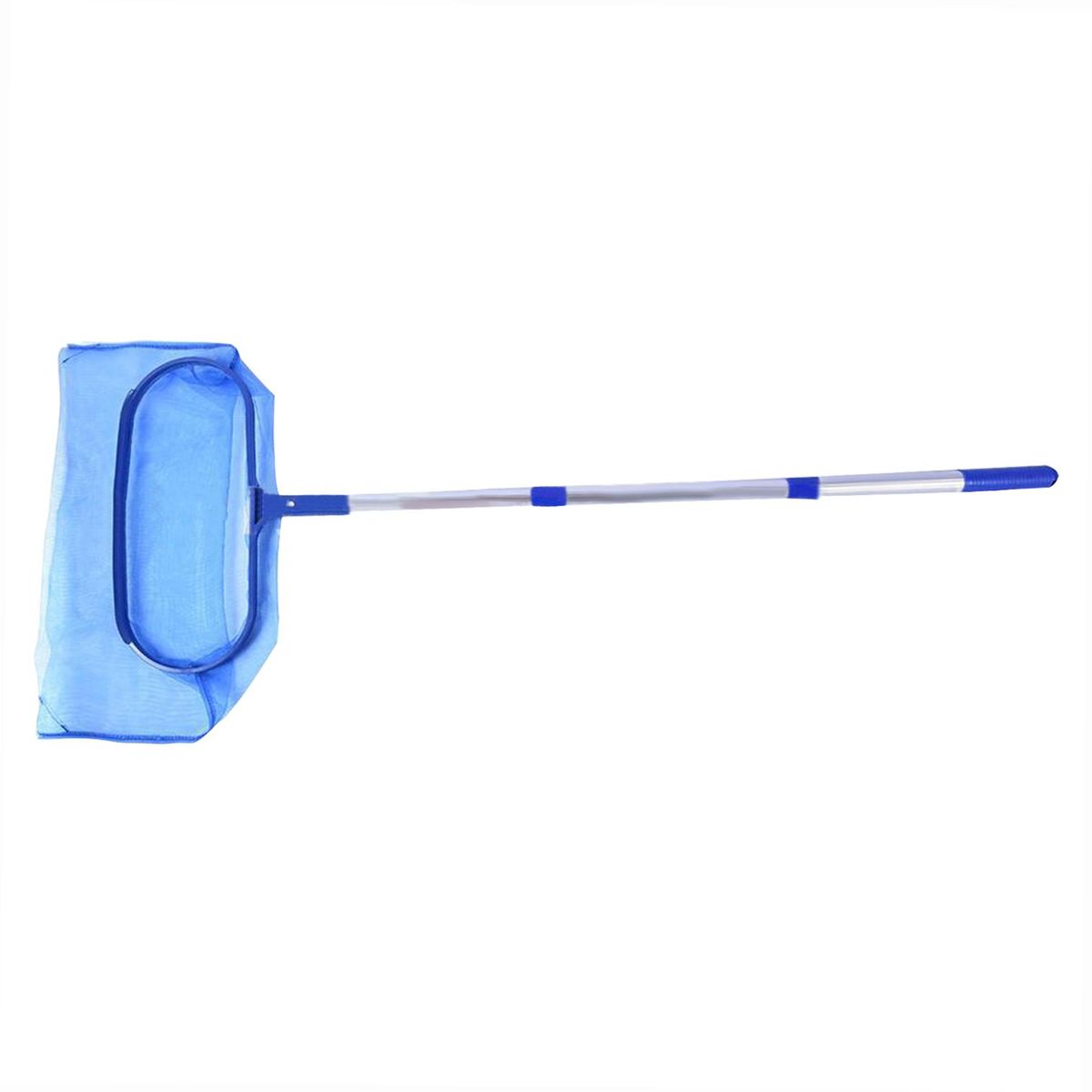 Pool Skimmer Net with Telescopic Pole Removal Leaf Rake Swimming Pool Ponds Fast Cleaning Tool with Heavy-Duty Aluminium Frames Deep Mesh Nets