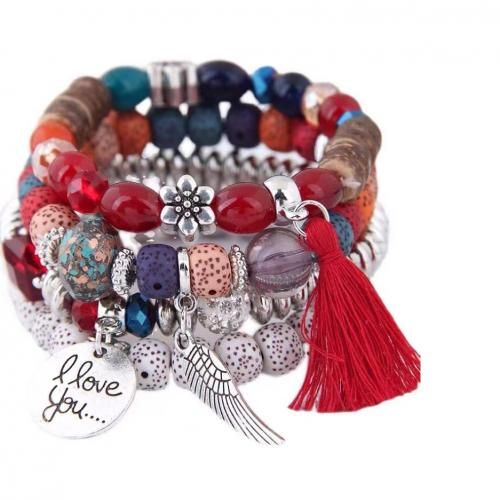 Ladies Bohemian Bead Bracelet