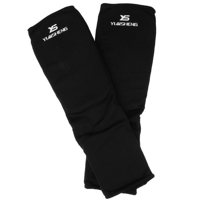 Instep Shin Guard Sanda/Taekwondo/Muay Thai Leggings Ankle S Black