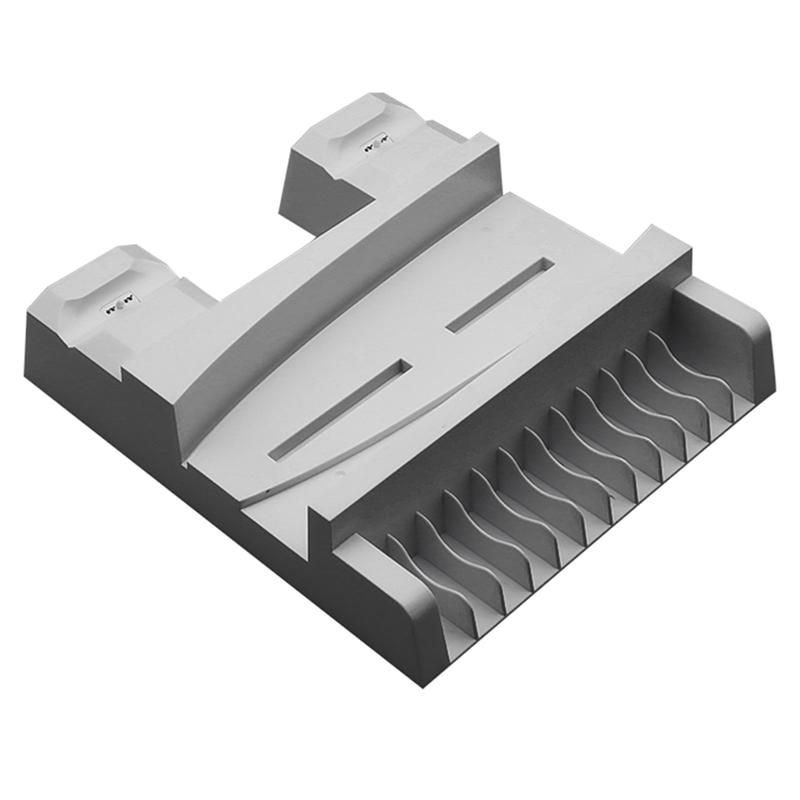 Charger Console Fast Charging Cooling Fan Host Cooling Bracket Multifunctional Vertical Storage Rack for PS5