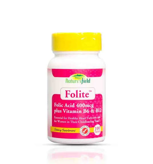 Folic Acid 400 Mcg, Support Cardiovascular Health.