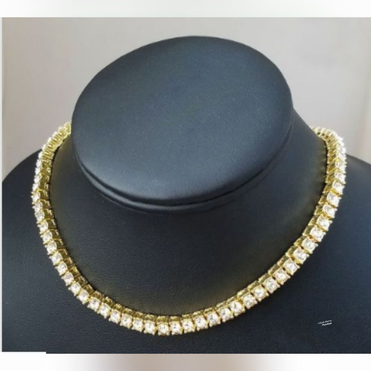 Mens Hip Hop 1 Row Diamond Tennis Chain Necklace