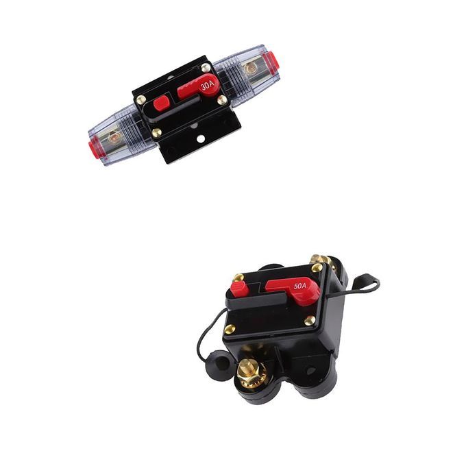 12V24V Inline Waterproof Circuit Breaker 30 Amp 50AMP Manual Reset