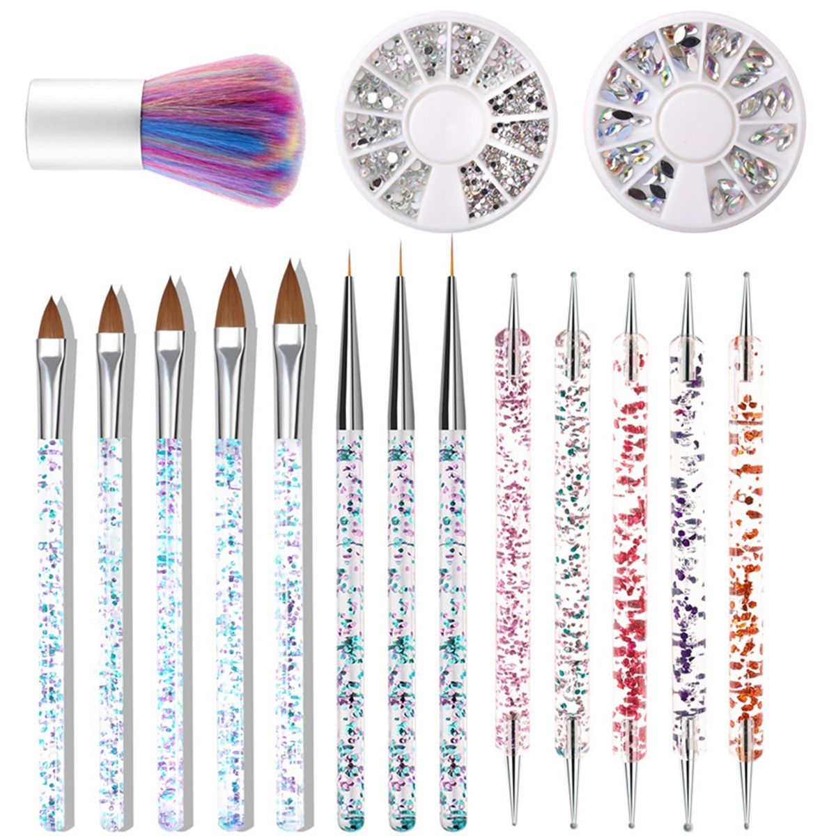Nail Art Pen Brushes Set Assorted Nail Tools Acrylic Nail