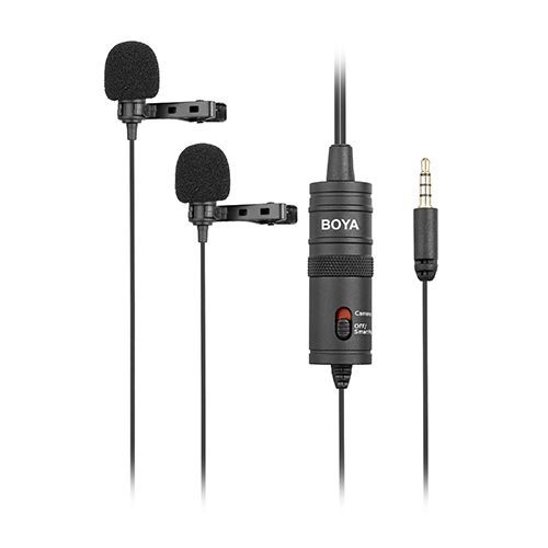 BY-M1DM Dual Omni -directional Lavalier Mic