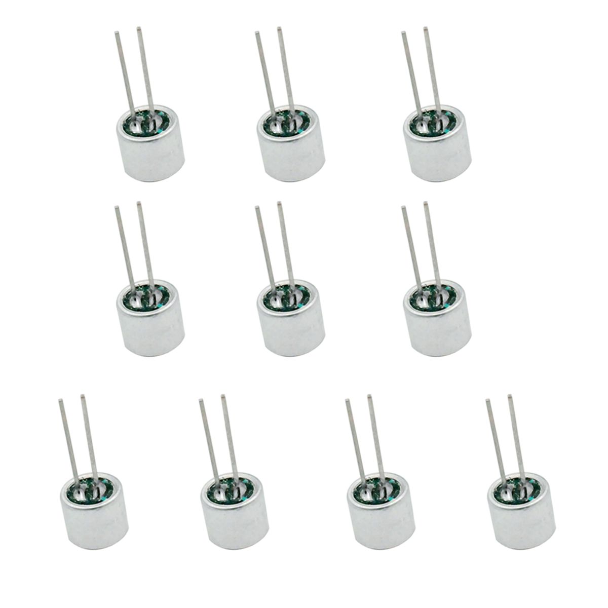 6050P 10Pcs 2 Pin Sensitivity Electret Condenser Microphone-
