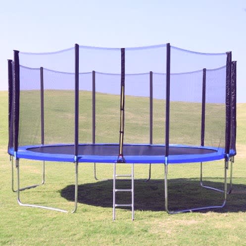 Fss 12ft Trampoline With Ladder And Enclosure Net