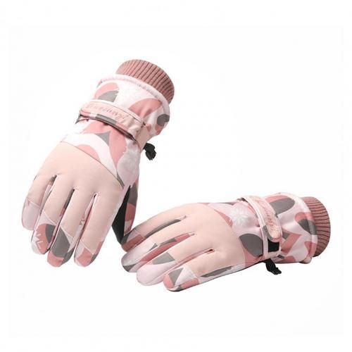 (Pink)1 Pair Women Gloves 2-in-1 Lightweight Screen Touch Available Winter Sport Women Mittens GRE