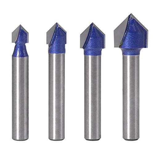 Yakamoz Industrial Grade 14Inch Shank 90 Degree V Groove Rou